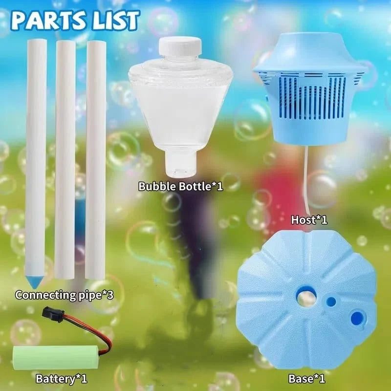 Bubble Machine High Output Adjustable Stand Battery Operated
