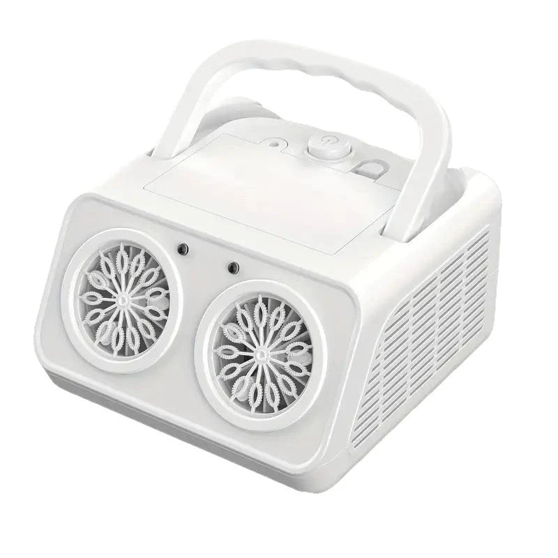 Bubble Machine Multi-Hole LED Rechargeable Cordless Portable