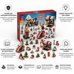 Building Block Advent Calendar 24-Day Christmas Countdown Sets of 24