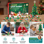 Building Block Advent Calendar 24-Day Christmas Tree Scene