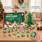 Building Block Advent Calendar 24-Day Christmas Tree Scene