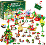 Building Block Advent Calendar 24-Day Christmas Village Theme