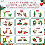 Building Block Advent Calendar 24-Day Christmas Village Theme