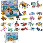 Building Block Advent Calendar 24 Mini Models Four Themes