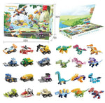 Building Block Advent Calendar 24 Mini Models Four Themes