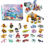 Building Block Advent Calendar 24 Mini Models Four Themes