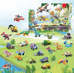 Building Block Advent Calendar 24 Mini Models Four Themes