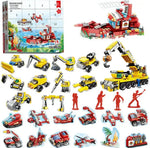 Building Block Advent Calendar 24 Mini Models Four Themes