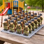 Building Block Figure Set 21 Pieces With Accessories