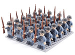 Building Block Figure Set 21 Pieces With Accessories
