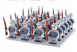 Building Block Figure Set 21 Pieces With Accessories