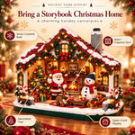 Building Block Set Christmas House Open-Front With Figures