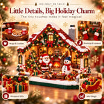 Building Block Set Christmas House Open-Front With Figures