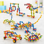 Building Block Set Colorful Interlocking Pieces for Creative Play