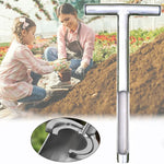 Bulb Planter 5-in-1 Galvanized Steel Ergonomic T-Handle