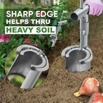 Bulb Planter 5-in-1 Galvanized Steel Ergonomic T-Handle