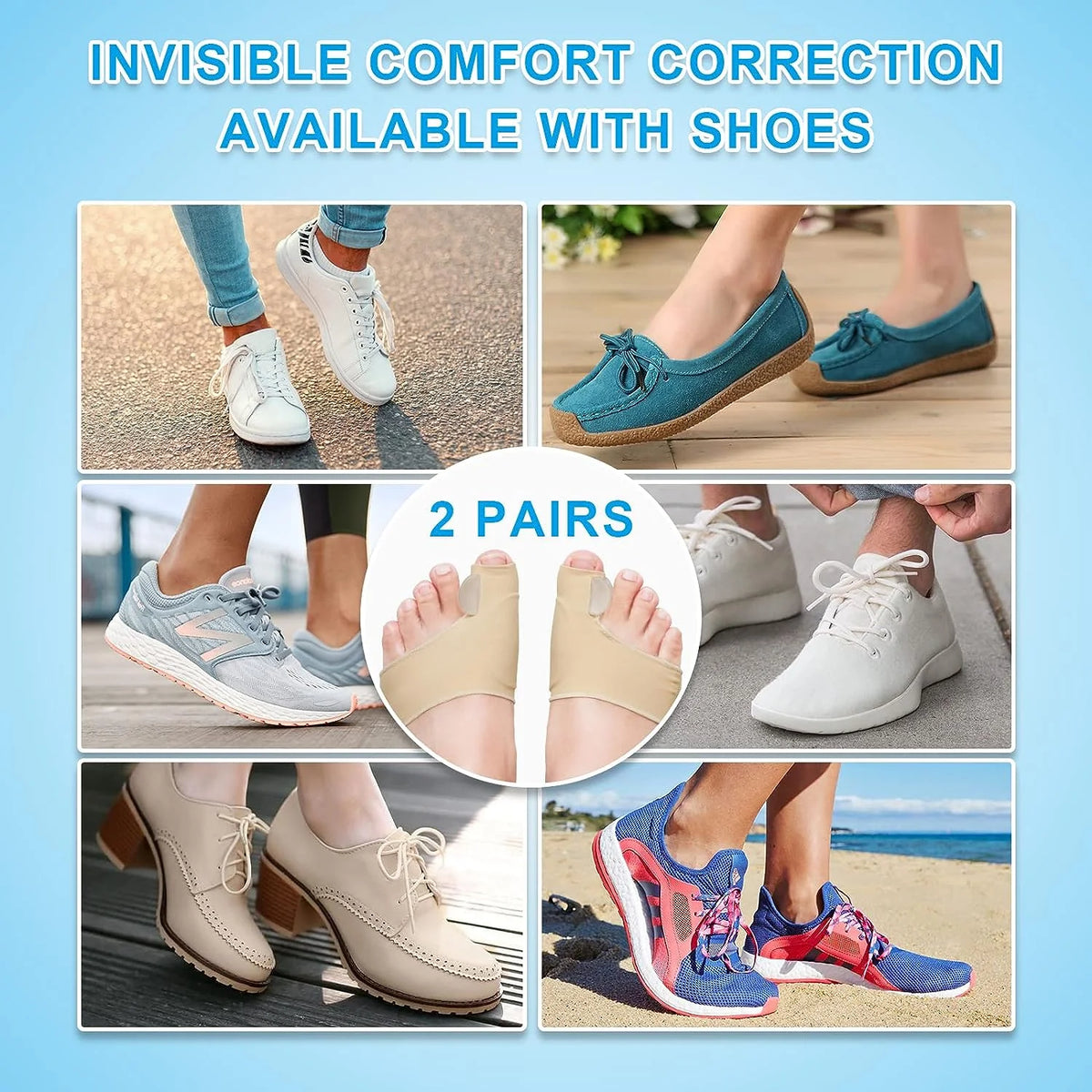 Bunion Corrector Medical-Grade Gel Sleeve & Toe Spacer