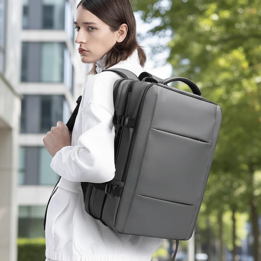 Business Backpack Expandable Water-Repellent Padded Laptop Compartment
