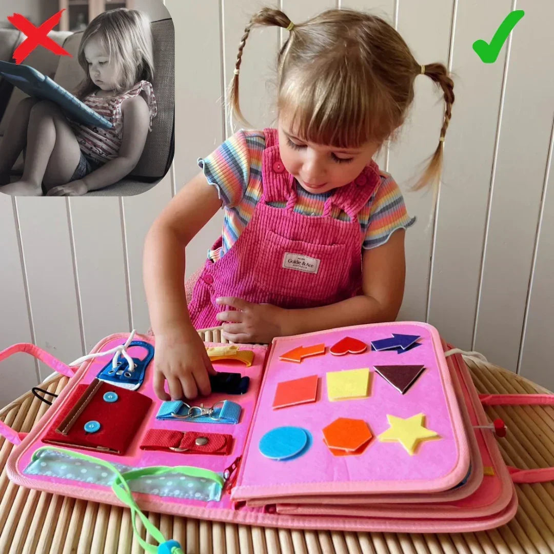 Busy Book Felt 8 Interactive Pages