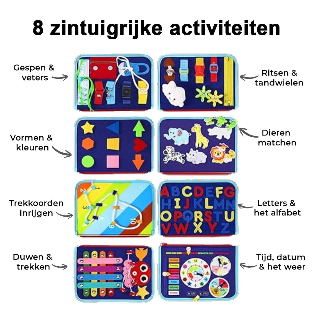 Busy Book Felt 8 Interactive Pages