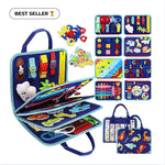 Busy Book Felt 8 Interactive Pages Travel-Friendly