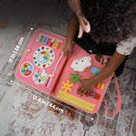 Busy Book Felt 8 Interactive Pages Travel-Friendly