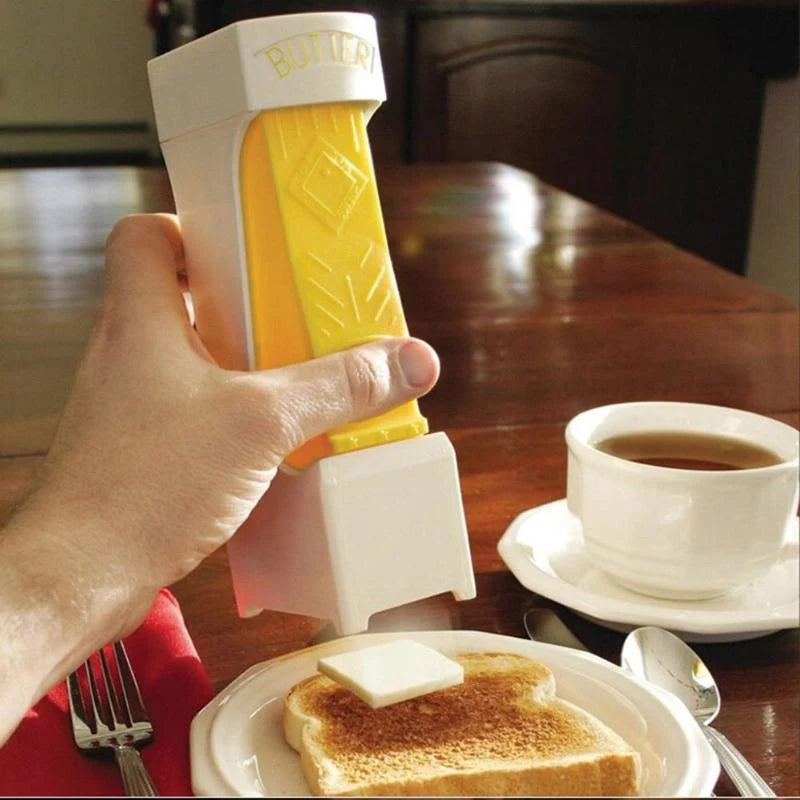 Butter Cutter Stainless Steel Blades One-Button Slicing Dishwasher-Safe