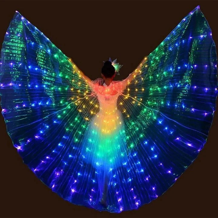 Butterfly Wings Multicolor LED Lighting Adjustable Harness