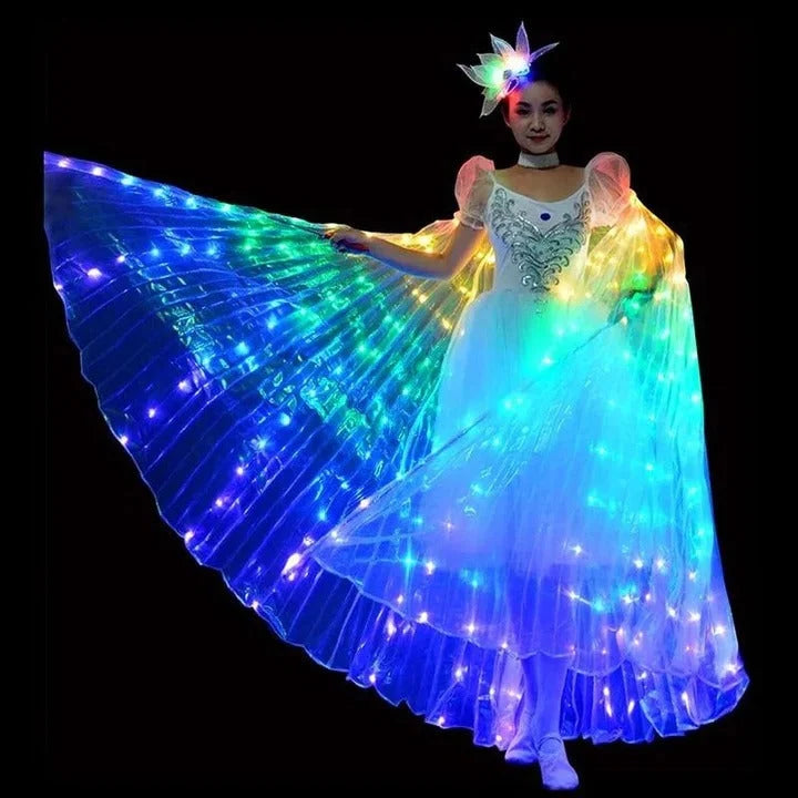 Butterfly Wings Multicolor LED Lighting Adjustable Harness