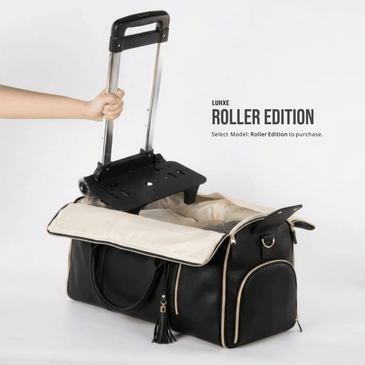Cabin Travel Bag Integrated Hanging System Shoe Compartment Water Resistant