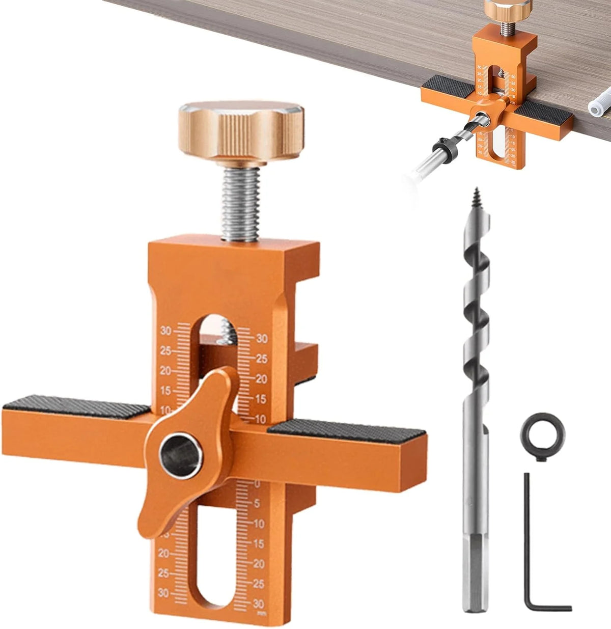 Cabinet Door Installation Jig Adjustable Support & Graduated Scale