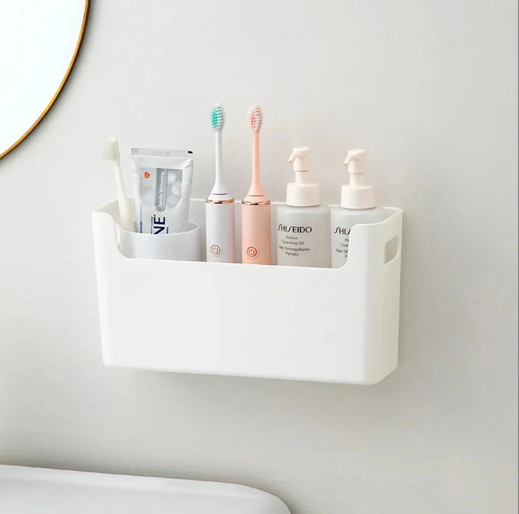 Cabinet Door Organizer Shelf Adhesive Mount No-Drill Plastic