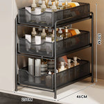 Cabinet Organizer Pull-Out Mesh Drawers Powder-Coated Steel