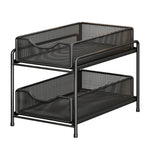 Cabinet Organizer Pull-Out Mesh Drawers Powder-Coated Steel