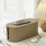 Cable Management Box Plastic Conceals Cables & Power Strips