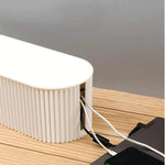 Cable Management Box Plastic Conceals Cables & Power Strips