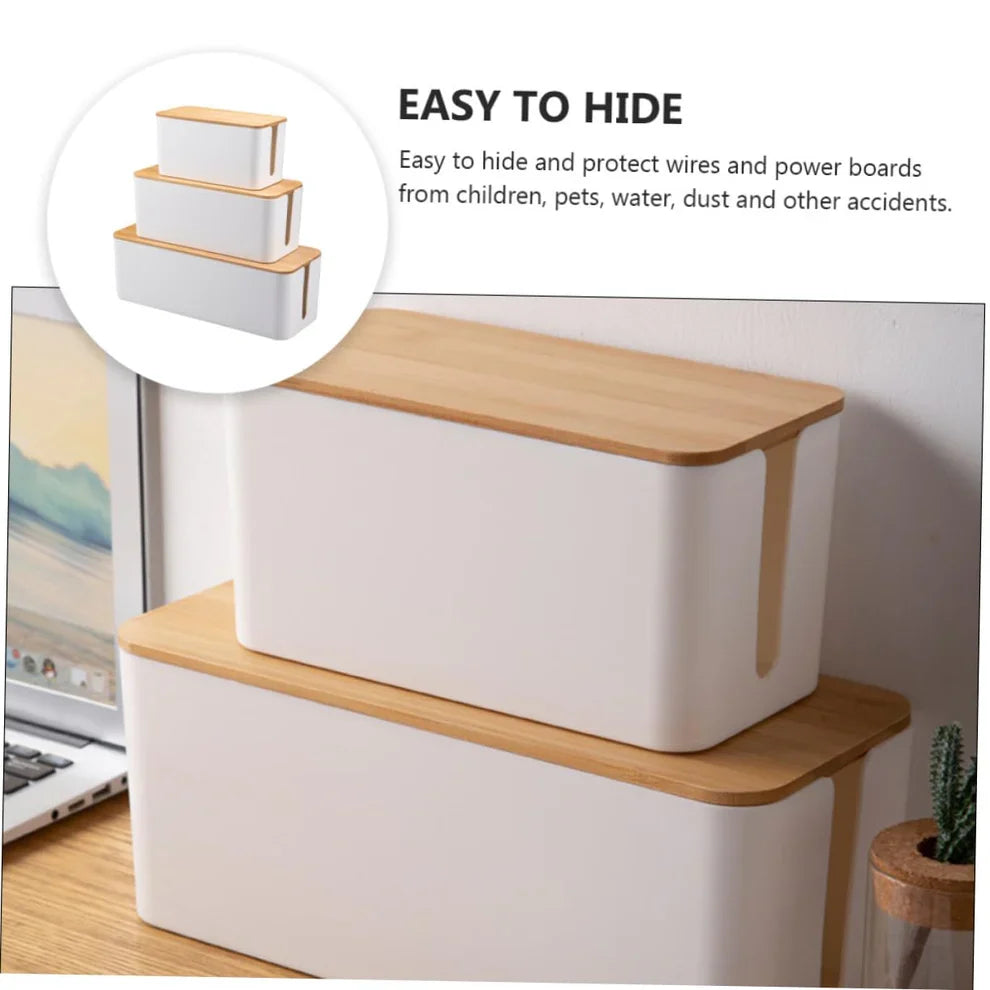 Cable Organizer Box Ventilated Child & Pet Safe