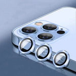 Camera Lens Protector Scratch-Resistant Clear Glass & Aluminum Alloy Ring