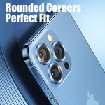 Camera Lens Protector Scratch-Resistant Clear Glass & Aluminum Alloy Ring