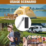 Camping Cutlery Set Foldable 4-In-1 Stainless Steel