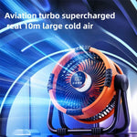 Camping Fan Turbo Airflow & Night Light Dual USB Type-C