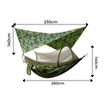 Camping Hammock Integrated Mosquito Net Parachute Nylon 400 Lb