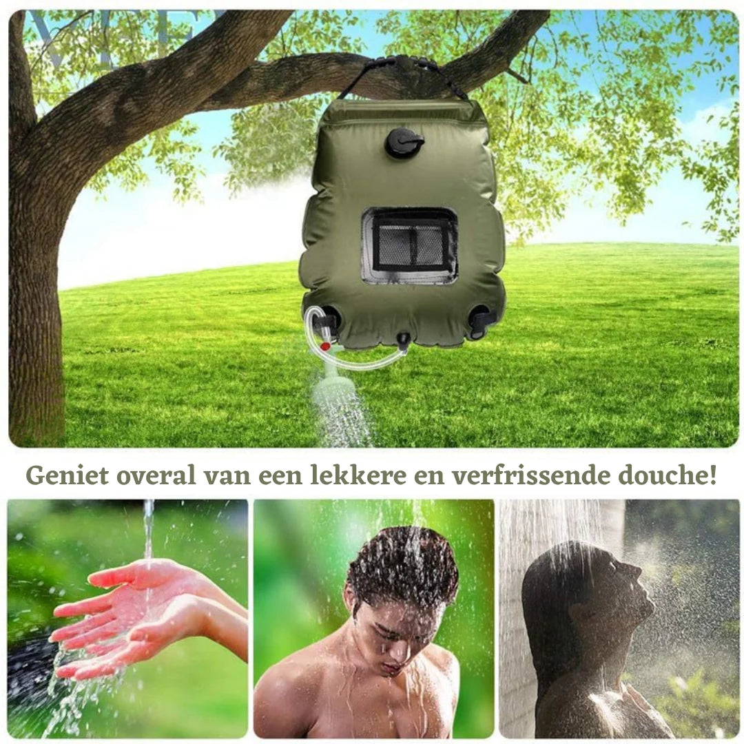 Camping Shower Solar Heated Foldable 20L Capacity