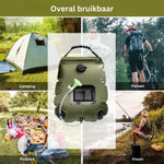 Camping Shower Solar Heated Foldable 20L Capacity