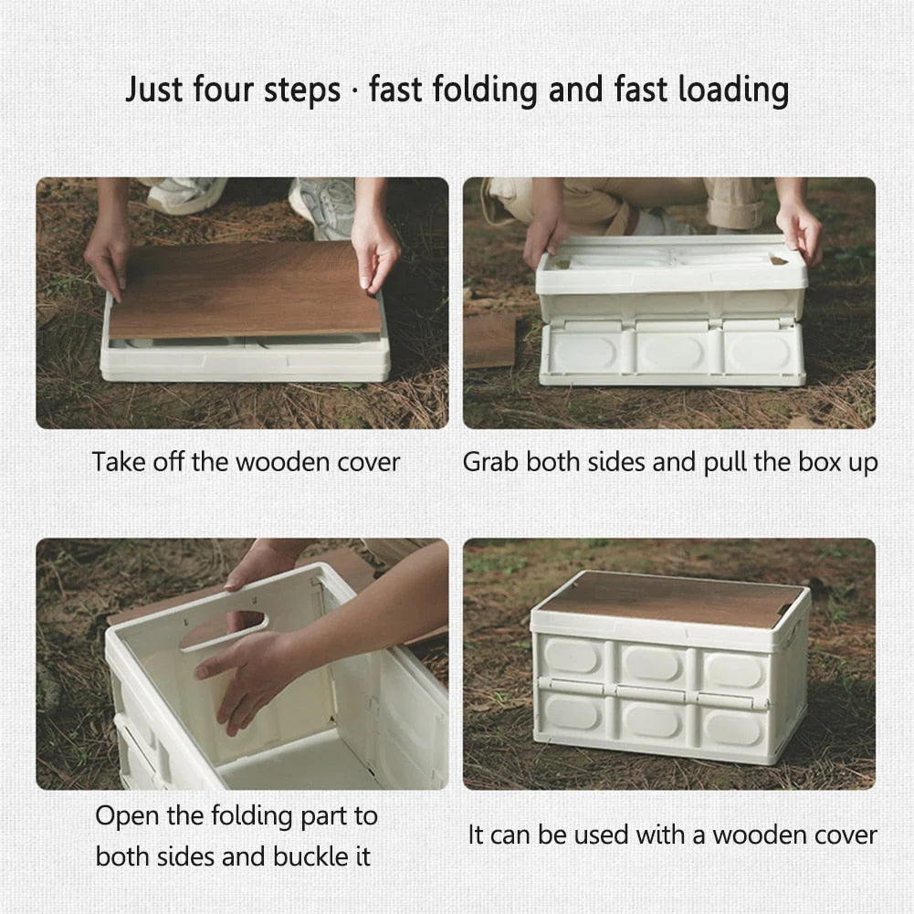 Camping Storage Box Collapsible With Lid