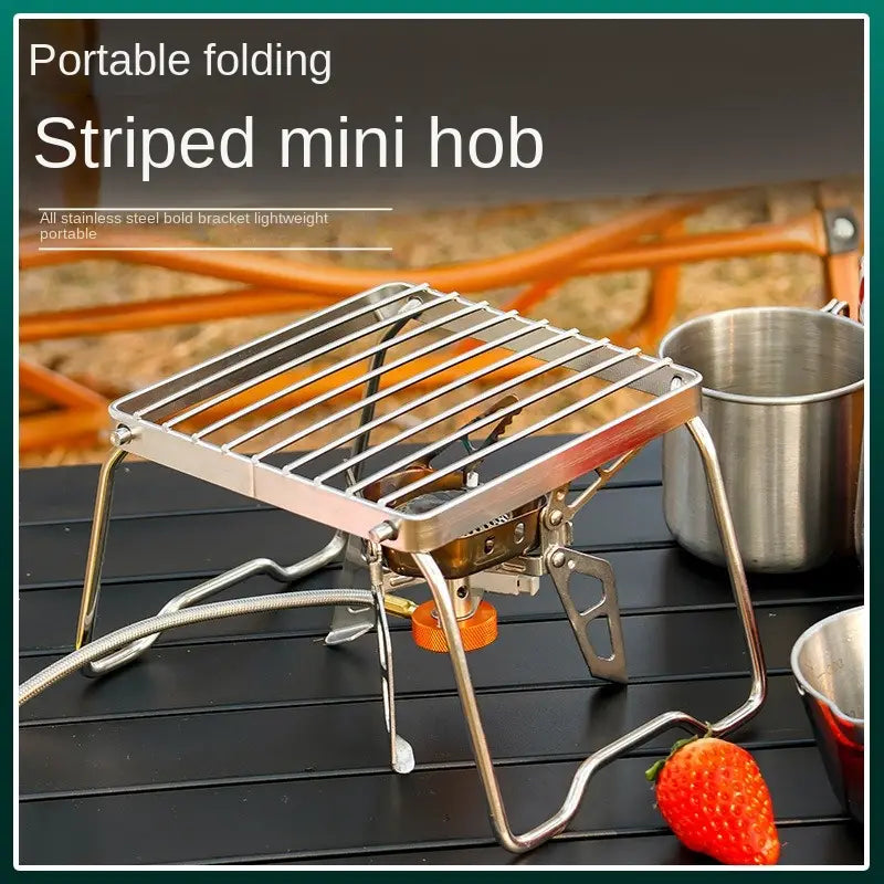 Camping Stove Rack Stainless Steel Foldable