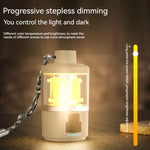 Camping Table Lamp Stepless Dimming Adjustable Color Temp USB-C
