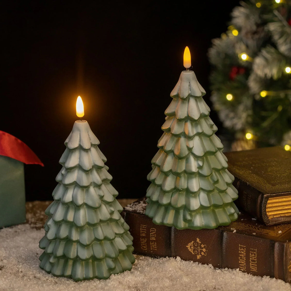 Candle Fir Tree Design Eco-Friendly Wax & Even Burn