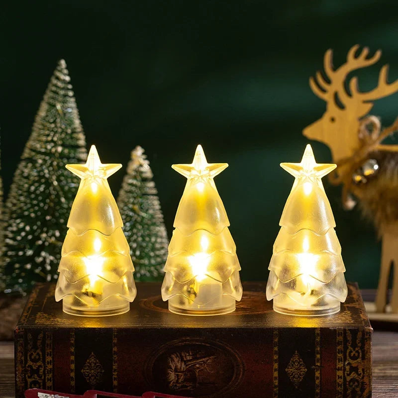 Candle Holder Christmas Tree Sparkling Tealight Compatible