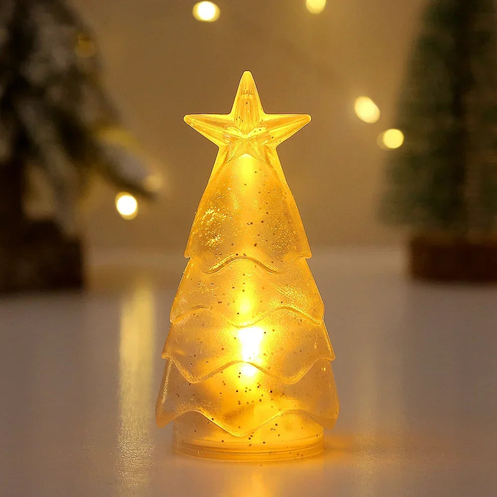 Candle Holder Christmas Tree Sparkling Tealight Compatible